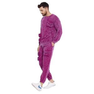 Conjunto Deportivo Personalizado al por Mayor para Hombre, Estilo Urbano, Transpirable, Informal, con Logotipo Simple, MOQ Bajo, Cantidad al por Mayor, Listo para Enviar, para Invierno - Product Image 3