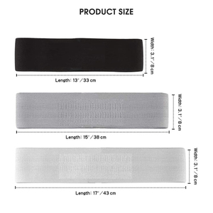 Bande de Résistance en Tissu Polyester pour Fitness, Entraînement et Exercices de Renforcement des Fessiers, Bande Circulaire de Résistance pour Étirements - Product Image 3