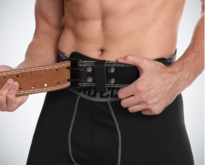 Ceinture de musculation en cuir personnalisable avec boucle antidérapante, soutien lombaire réglable, protection de base pour l'entraînement de force - Product Image 2