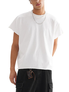 Camiseta Oversize Estilo Muscle Fit, Camiseta sin Mangas Streetwear, Camiseta con Borde sin Rematar, Camiseta Muscle de Moda Urbana, Corte Oversize Unisex - Product Image 4