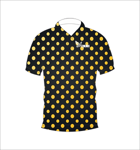 Custom <b>Men</b> Sublimation <b>Polo</b> <b>Shirt</b> <b>Black</b> Yellow Floral Print Golf <b>Polo</b> Moisture Wicking Short Sleeve Performance OEM - Product Image 3