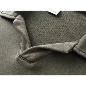 Sweat-shirt de rugby unisexe surdimensionné à manches longues pour hommes, style polo, uni, personnalisable, fabriqué par le fabricant - Product Image 3