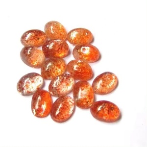 Cabochon ovale plat en pierre de soleil naturelle 8mm 10mm, semi-précieuse, faite à la main, pour bijoux de luxe, vente en gros auprès du fournisseur - Product Image 4