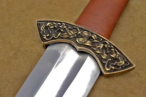Espadas de Acero de Damasco al Por Mayor a Bajo Precio, Alta Calidad, Grado Industrial/DIY, Mango de Acero Inoxidable, OEM/ODM - Product Image 2