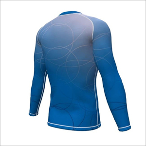 T-shirt de grappling athlétique Nogi imprimé sur mesure OEM, Rush Guard BJJ à manches longues - Product Image 4