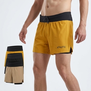 Großhandel Herren 5 Zoll Gym-Shorts Leichte Atmungsaktive Fitness-Trainingskleidung mit Individuellem Logo und Verstellbarem Kordelzug - Product Image 6