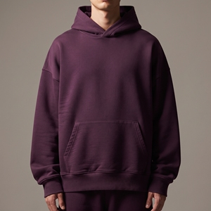 Innovative Bolstr Industry <b>Men</b> Oversized <b>Thermal</b> Waffle Hoodie Drop Shoulder Casual <b>Top</b> Eco-Friendly Breathable Streetwear - Product Image 4