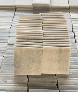 Mosaico de Mármol Botticino en Forma de Rombo, Superficie Pulida, Resistente al Agua, para Paredes Interiores, Baños, Estilo Moderno - Product Image 3