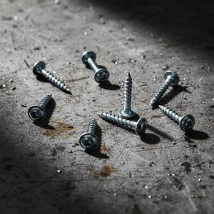 Tornillos Autorroscantes de Acero al Carbono con Rosca Gruesa, Cabeza Pan, Métricos, de Alto Torque, Clase 4, Niquelados/Zincados, para Madera - Product Image 1