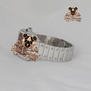 Wholesale Style <b>Men</b>’s Moissanite Diamond Iced Out Quartz <b>Watch</b> with Stainless Steel Case for Luxury Fashion Accessories - Product Image 3