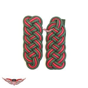 KEW - Insignia de Hombro Bordada con Corte Láser de Primera Calidad en Verde y Rojo, Diseño Ecológico Personalizable para Prendas de Vestir - Product Image 1