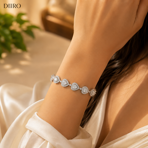 Gold Plated Tennis Cross <b>Bracelet</b> 925 Sterling <b>Silver</b> Women's Round Shape Diamond Custom Jewelry - Product Image 3
