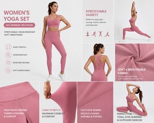 Débardeur de yoga pour femme à dos croisé |   Soutien-gorge de sport rembourré |   Extensible dans 4 directions |   Évacuation de l'humidité |   Vêtements de sport personnalisés OEM - Product Image 5