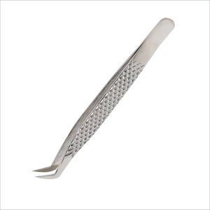 Pinzas Profesionales Duraderas para Pestañas de Acero Inoxidable, Diseño Personalizable OEM, Clip con Punta Dentada Blanca Impresa, Precisión - Product Image 5