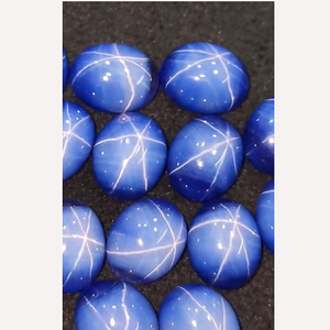 Lote de 14 piezas de zafiro estrella Lindy natural, cabujón ovalado de 11x9 y 16x12 mm, 80 ct, gemas de alta calidad Iroc Sales, US$96 por todo el lote - Product Image 2