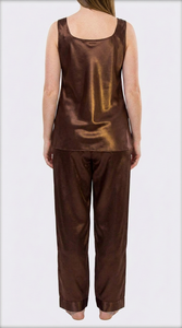 <b>Ladies</b> Satin Two Piece <b>Pajama</b> Set Comfortable <b>Silk</b> Lounge Wear Sleepwear - Product Image 2