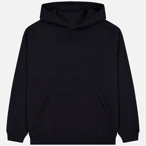 Sudadera con Capucha Casual de Invierno, Estilo Urbano, Hombros Caídos, Oversize, Algodón de Alta Calidad, Forro Polar Grueso, Lisa, Personalizable - Product Image 2