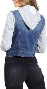 Custom Women <b>Denim</b> <b>Jacket</b> Premium <b>Cropped</b> Style Casual Fashion Outerwear OEM ODM Wholesale Manufacturer Supplier - Product Image 4