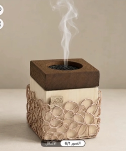 Quemador de incienso de madera Mubkhar, soporte decorativo para incienso, para quemar fragancia de Bakhoor árabe tradicional, decoración para el hogar. - Product Image 2