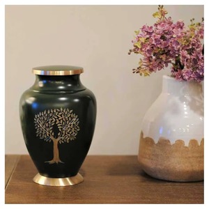 Long Lasting High Quality Durable Decorative Metal Urn for Ashes Suitable for Memorial and Tribute Ceremonies from India - Product Image 5