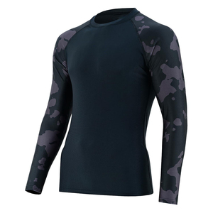 High Quality Polyester Spandex Unisex Adults <b>Long</b> <b>Sleeve</b> <b>Compression</b> <b>Shirt</b> Skin Tight Athletic Performance Gym Workout - Product Image 5