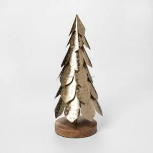 Arbre de Noël très élégant Accent décoratif en métal de luxe pin objet de table pour Noël couleur or arbre de Noël élégant - Product Image 5