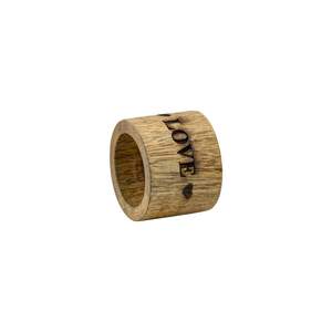 Anillos de Servilleta Clásicos de Madera, Anillos Redondos de Madera para Servilletas de 5 cm de Ancho, para Fiestas - Product Image 1
