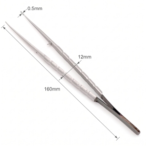 Pince à tissus droite Adson Micro Plain Diamond Dusted DETAIN IMPEX, forceps chirurgical dentaire manuel en acier inoxydable CE - Product Image 6