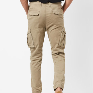 กางเกงคาร์โก้ผู้ชายรุ่นใหม่ OEM ผ้าแคนวาสเนื้อปานกลาง 100% ผ้าฝ้าย สไตล์ลำลอง เอวยางยืด ใส่สบาย แห้งเร็ว กันน้ำ - Product Image 1