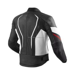 High Quality Premium Cow Leather With Protector Motorbike Riding Breathable Motorcycle <b>Racing</b> <b>Jacket</b> - Product Image 4