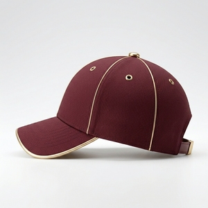 Gorra de Béisbol Estructurada de 6 Paneles Injae Luxury Maroon, Bordado 3D, Poliéster/Algodón, Deportiva, Ajustable 56-58cm, Unisex, Cuatro Estaciones - Product Image 3