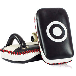 Protector de Boxeo Muay Thai de Cuero de Alta Calidad OEM, Almohadillas Tailandesas con Acolchado Grueso para Entrenamiento de Taekwondo - Product Image 2