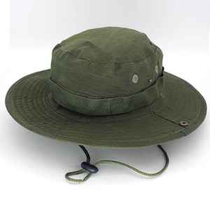 New Style Quick-Drying Waterproof Adjustable 100% Polyester Bucket Hat Men's Outdoor Breathable Sun Protection - Product Image 6