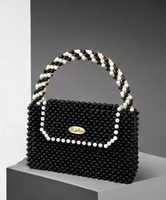Pochette brodée de grosses perles, faite à la main, motif floral artisanal, design complexe, sacs pour femmes> Sacs à main