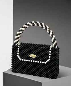 Bolso de Mano Bordado con Cuentas Grandes, Bolso de Mano con Cuentas Hecho a Mano, Diseño Intrincado, Motivo Floral Artesanal, Bolsos de Mujer> Bolsos de Mano - Product Image 6