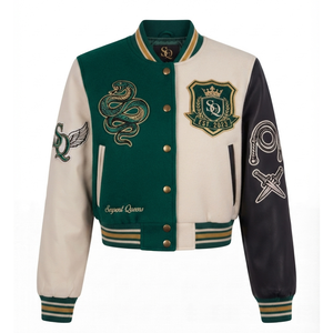 Chaqueta Varsity Premium para Mujer, Diseño ODM/OEM, Ligera, Estilo Urbano, Personalizable con Etiqueta de Marca, para Pequeñas Empresas - Product Image 4