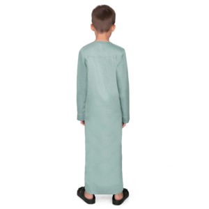 Abaya Caftán Musulmán para Niños y Hombres, Hecho en Pakistán, Estilo Medio Oriente, Cuello en V, Árabe, Marroquí, Islámico, Tallas Grandes, Transpirable - Product Image 2