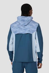 Ensemble coupe-vent à capuche de qualité supérieure pour hommes, sweat à capuche léger à fermeture éclair avec short assorti pour la course, la randonnée et les activités de plein air, ensemble de vêtements de sport pour hommes - Product Image 2