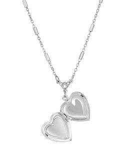 Blue Enamel Heart-Shaped Horse <b>Locket</b> Necklace | 2028 - Product Image 2