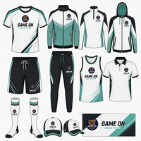 Uniforme de Fútbol Personalizado al por Mayor, 100% Poliéster, Ropa Deportiva, Impresión de Logotipo Personalizado por Sublimación, Conjunto de Fútbol Ligero