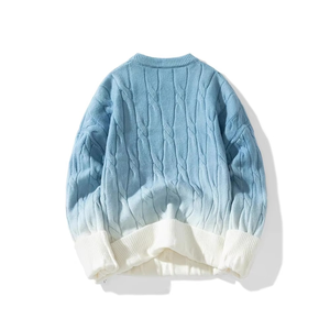 เสื้อสเวตเตอร์ไหมพรมฤดูหนาวสำหรับผู้ชาย DYNEGO APPARELS แบบสั่งทำพิเศษ ระบายอากาศได้ดี อุ่นสบาย ถักทอจากโพลีเอสเตอร์ 100% หนา ลายไขว้ - Product Image 6