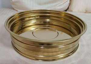 Premium Gold PVD Coated Stainless Steel Holy Communion Single Tray 44 <b>Plastic</b> Cups Lid Elegant Gold Finish Durable Dishwasher - Product Image 6