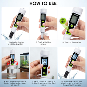 Digital Salinity Meter 2-in-1 Pen-Type Temperature <b>Tester</b> with Backlit LCD 0-199.9 ppt Marine Aquarium Saltwater Pond Monitor - Product Image 5