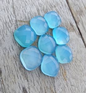 Calcedonia Azul Natural, Corte Cuadrado Tipo Cojín, Calibrada, Gema Suelta para Joyería - Product Image 6