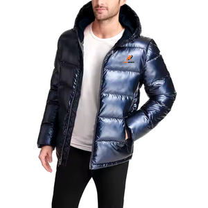 Veste d'hiver unisexe à capuche pour hommes et femmes, coupe ample, grande taille, doudoune respirante à fermeture éclair, prix bas - Product Image 1