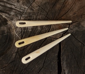 Stylish Polished Eco-Friendly Buffalo Bone <b>Sewing</b> Needle Natural Shape Modern Lacing Tool Leatherwork Weaving Crochet Home Decor - Product Image 2