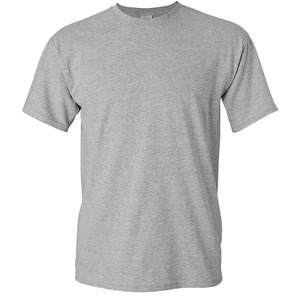 High Quality Cotton/Bamboo Fiber 240g American Size O-Neck Short Sleeve Men's T-Shirts Wholesale Custom Print Plus Size - Product Image 5