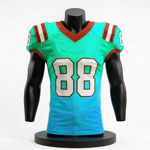 Maillot de football personnalisé haut de gamme, tissu polyester respirant, léger, coupe confortable, vêtements de sport athlétiques, football américain - Product Image 1