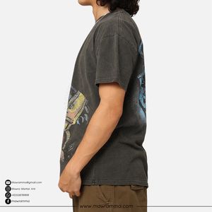 T-shirt vierge décontracté unisexe en coton 100% surdimensionné, personnalisable avec logo, impression numérique OEM, jersey de haute qualité, marque privée - Product Image 2