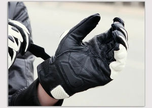 Gants de course en cuir très demandés, faible MOQ / Dernier modèle de gants de course en cuir à doigts complets en vente - Product Image 2